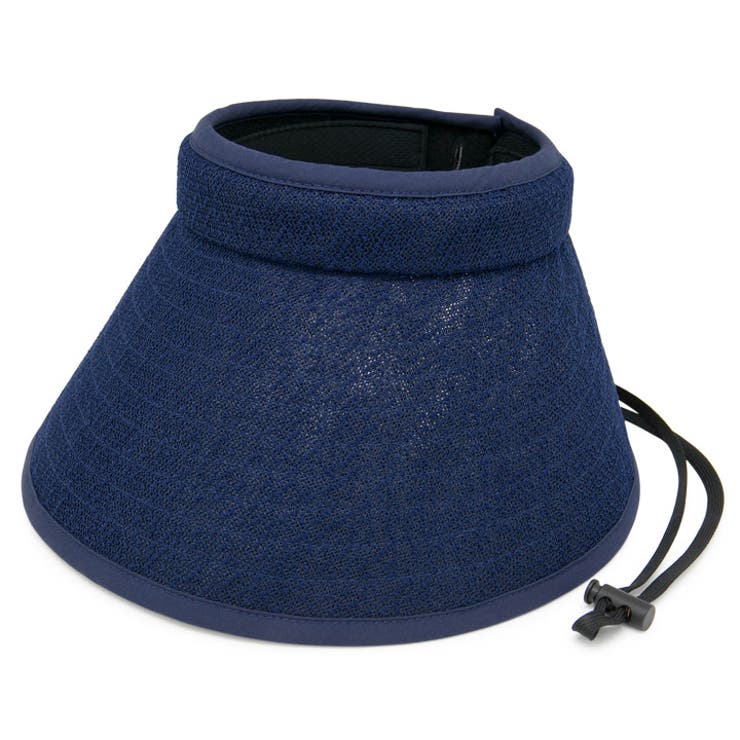 紺色 | 洗える サンバイザー 風で飛びにくい | 帽子屋Zaction -帽子＆ヘアバンド- 