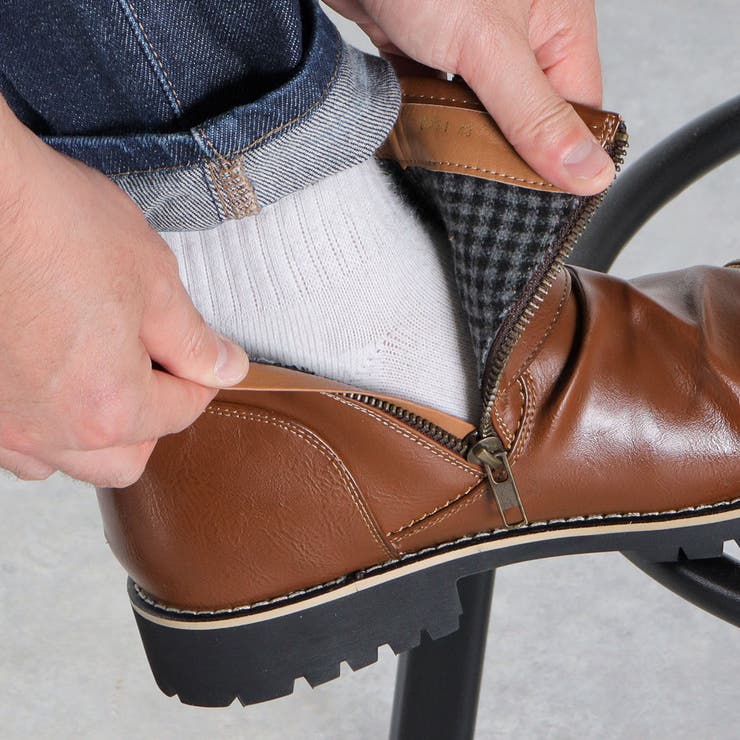 ストリート カジュアル ドレープ ショートエンジニアブーツ ☆5111 | Zeal Market  | 詳細画像3 