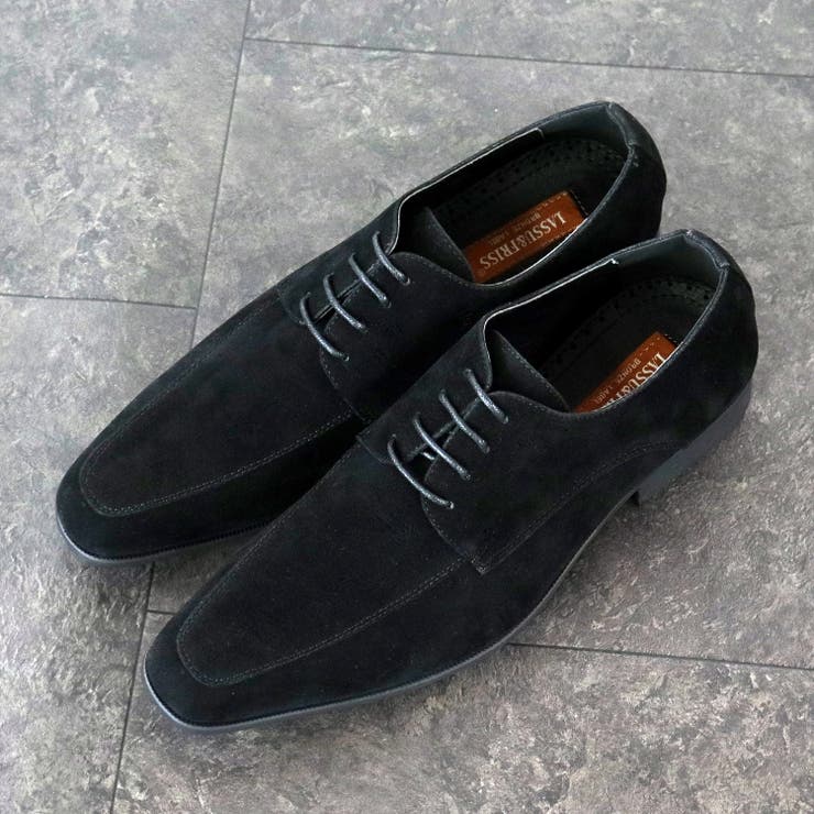 ブラックスエード | オフィス カジュアル フォーマル 外羽根レースアップシューズ ☆938 | Zeal Market 