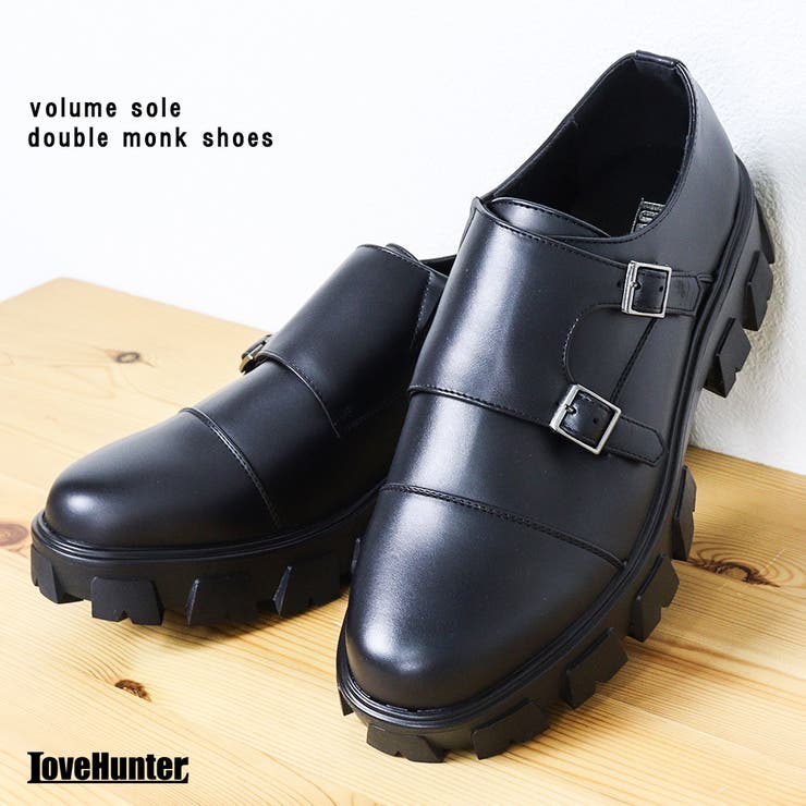 メンズ ストリート ビッグシルエット 厚底 ダブルモンクシューズ ☆1728 | Zeal Market  | 詳細画像1 