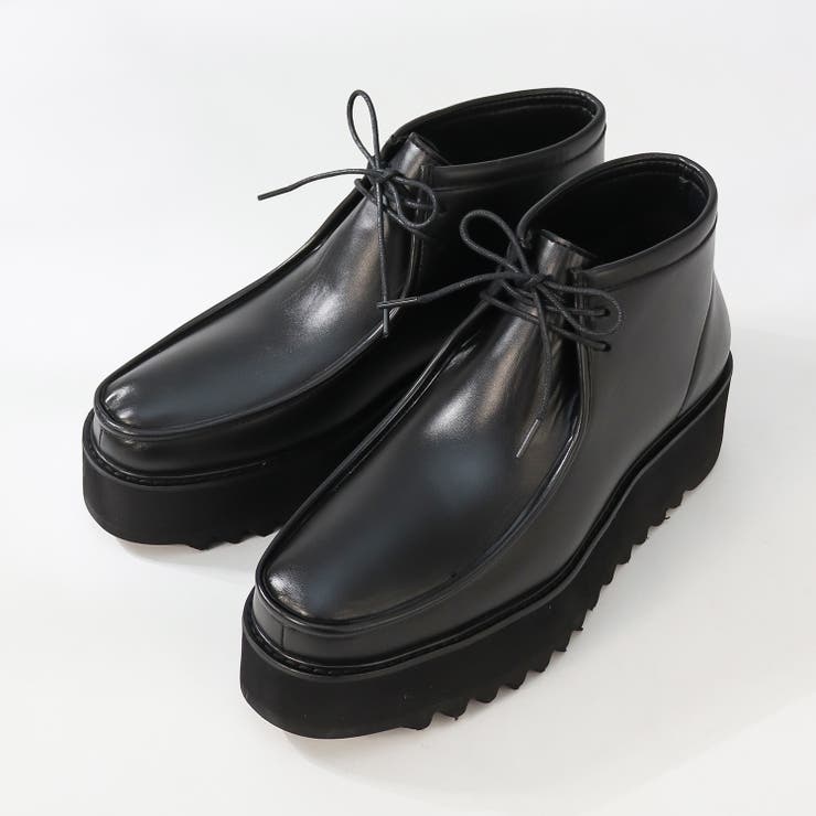 ブラック | 5.5cmヒール シャークソール チロリアンシューズ ☆1738 | Zeal Market 