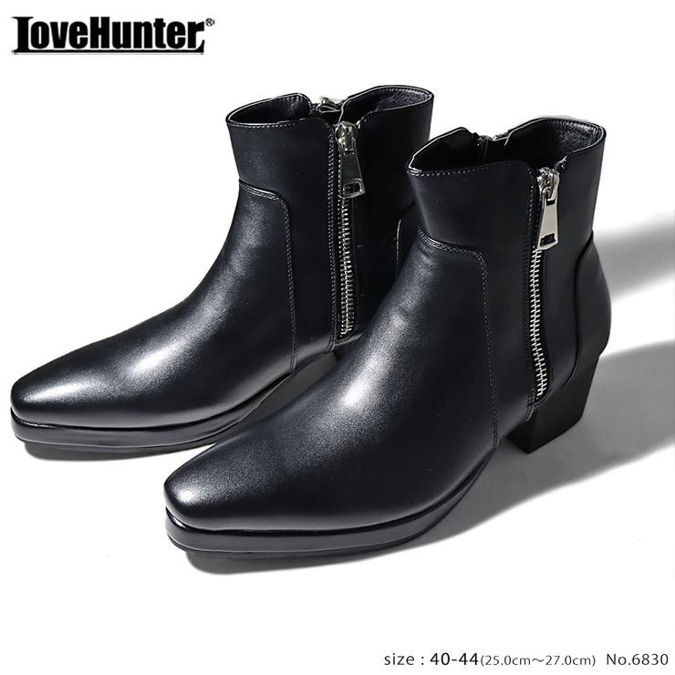 メンズ ストリート ビッグシルエット ダブルジップ ヒールブーツ ☆6830 | Zeal Market  | 詳細画像3 