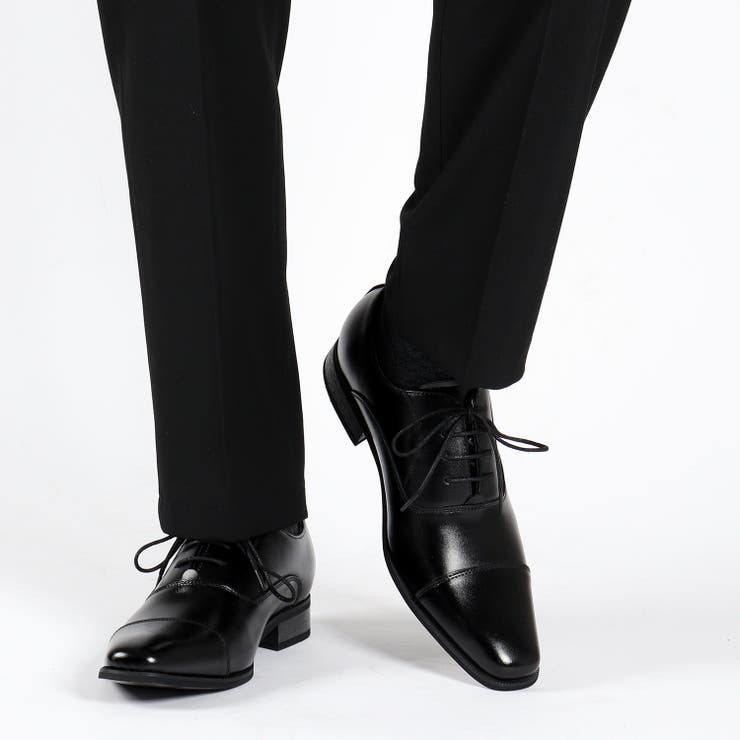 オフィス カジュアル フォーマル 内羽根ストレートチップシューズ