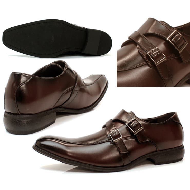 メンズ ビジネス 大きいサイズ ダブルモンクスワール ☆2615[品番