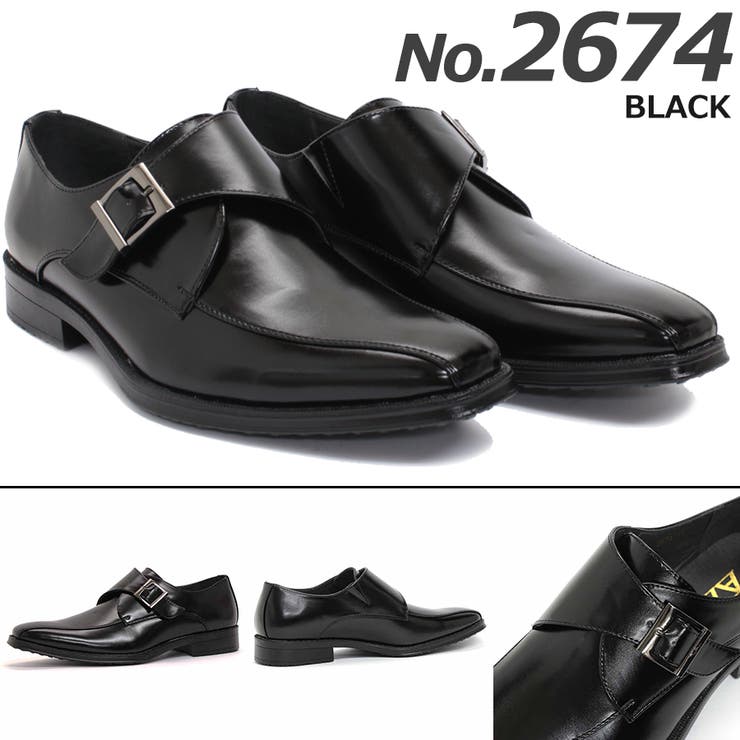 ブラック | メンズ オフィスカ ジュアル フォーマル 防滑 モンクストラップ ☆2674 | Zeal Market 