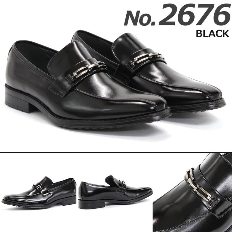 ブラック | メンズ オフィスカ ジュアル フォーマル 防滑 ビットローファー ☆2676 | Zeal Market 