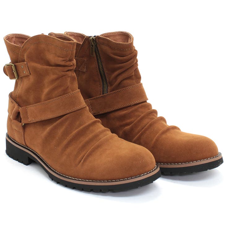 BROWN-SUEDE | ドレープリングエンジニアブーツ☆5183 | Zeal Market 