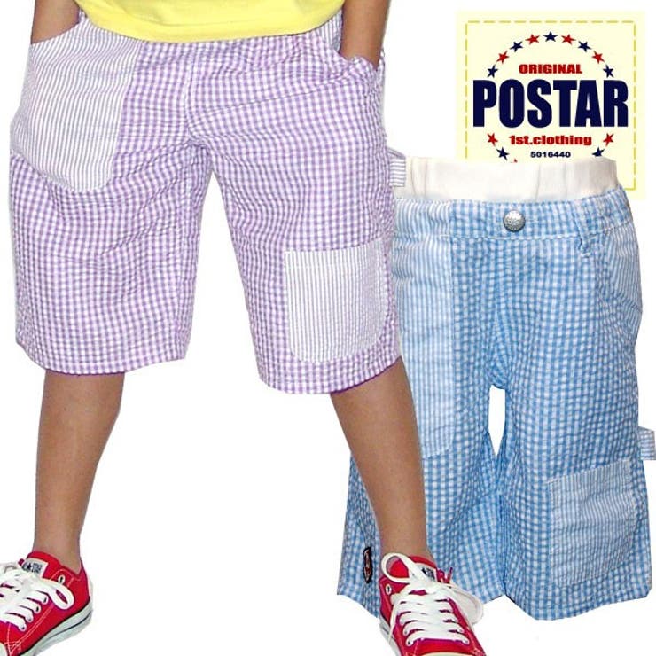 POSTAR ポスター ギンガクチェックハーフパンツ | ZI-ON | 詳細画像1 