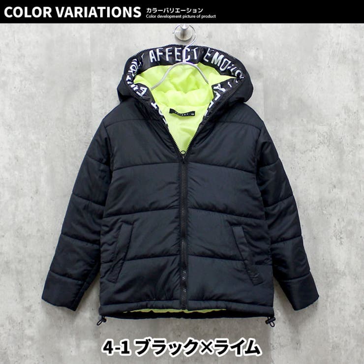 中綿ジャケット 中綿アウター キッズ[品番：ZONK0006963]｜ZI-ON