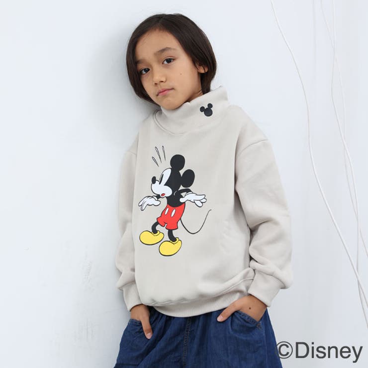 MICKEYMOUSE ハイネック裏起毛トレーナー キッズ | ZI-ON | 詳細画像2 