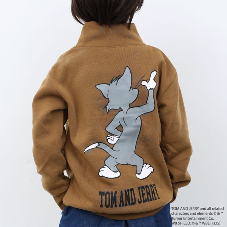 TOM&JERRY ハイネック裏起毛トレーナー トムジェリ | ZI-ON | 詳細画像5 