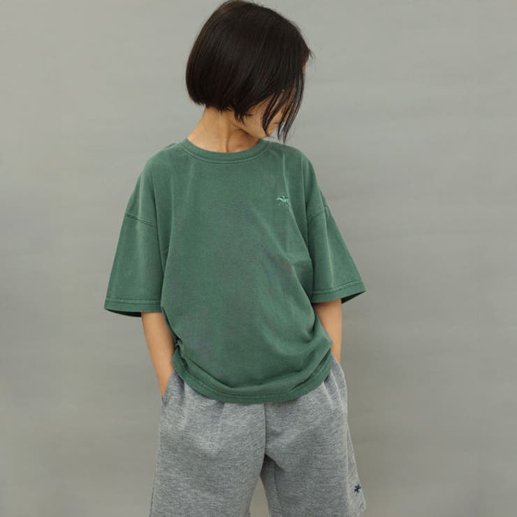 POLOCHAMPS ピグメント染め 半袖Tシャツ | ZI-ON | 詳細画像8 