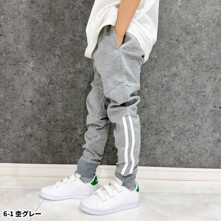 キッズパンツジョガーパンツ子供服男の子女の子ボーイズガールズイージーパンツ裾リブラインパンツ長ズボンジャージルームウエアジュニアカジュアル韓国子供服110cm120cm130cm140cm150cm160cm「513-01」