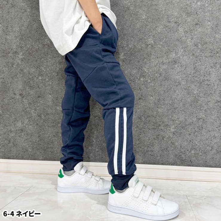 キッズパンツジョガーパンツ子供服男の子女の子ボーイズガールズイージーパンツ裾リブラインパンツ長ズボンジャージルームウエアジュニアカジュアル韓国子供服110cm120cm130cm140cm150cm160cm「513-01」