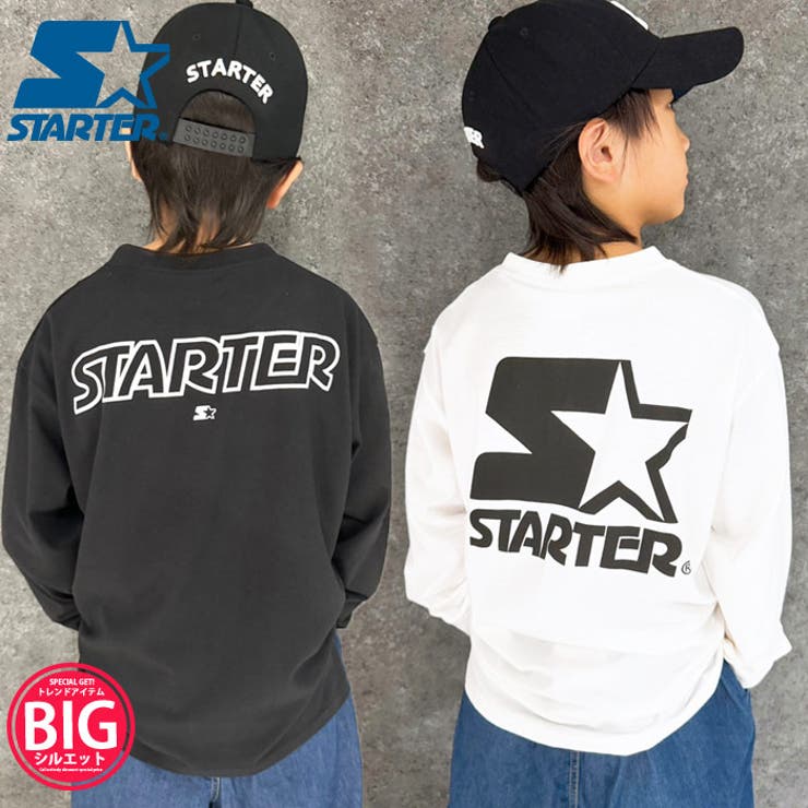 STARTER スターターオーバーサイズプリントロングスリーブT