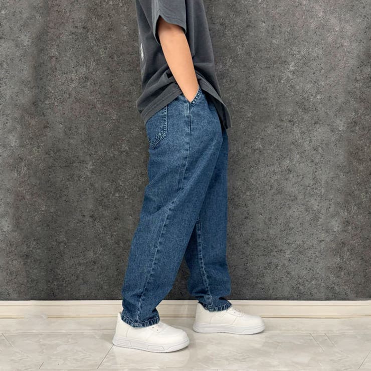 ケミカルウォッシュリラックスパンツ デニムパンツ キッズ | ZI-ON | 詳細画像2 