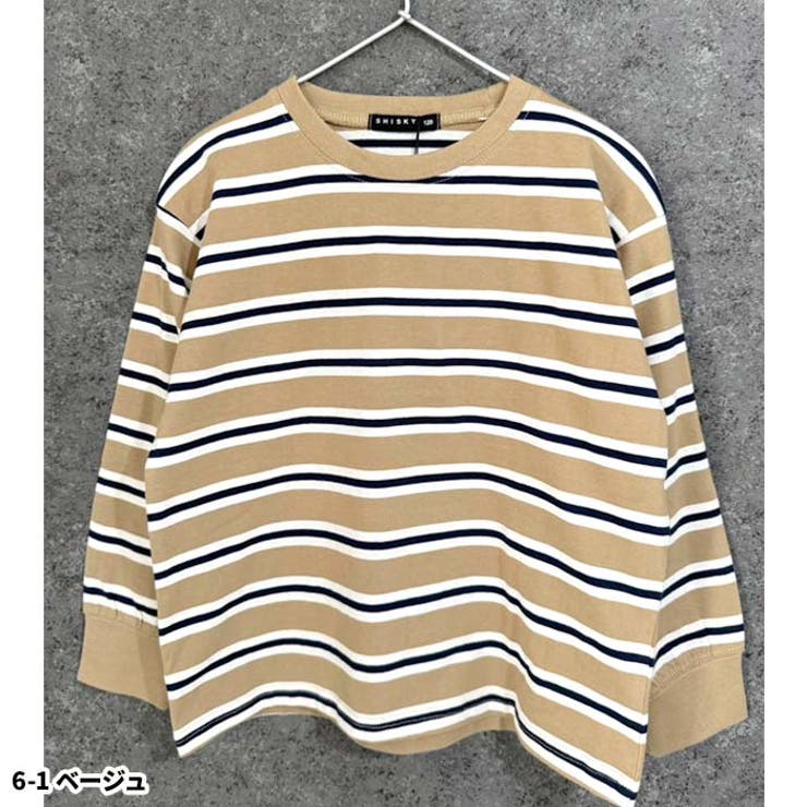 オーバーサイズボーダーロンT キッズ 長袖Tシャツ | ZI-ON | 詳細画像12 
