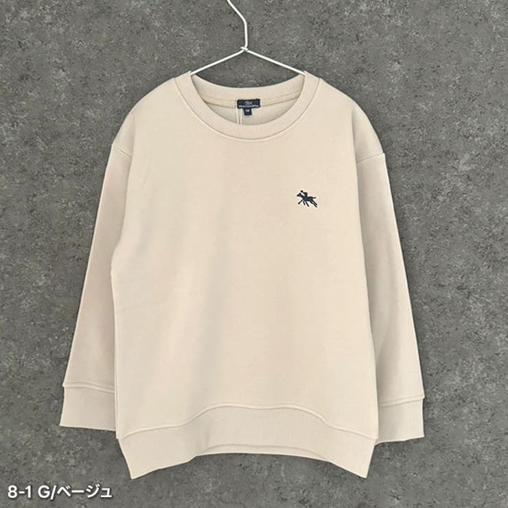 POLOCHAMPS オーバーサイズ裏起毛トレーナー キッズ[品番