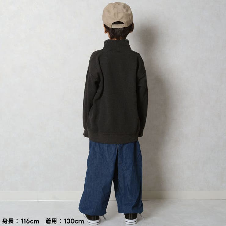 オーバーサイズタートルネック裏起毛トレーナー キッズ 子供服 | ZI-ON | 詳細画像7 