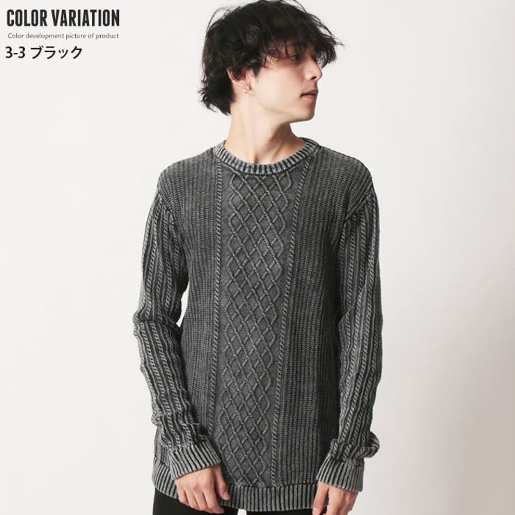 メンズ ニットセーター クルーネックセーター 品番 Zonk Zi On ジーオン のメンズ ファッション通販 Shoplist ショップリスト