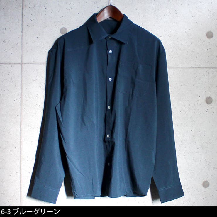 《2枚目半額クーポン》メンズシャツBIGシルエットビッグシルエットビックシルエットビッグシャツBIGシャツ長袖カジュアル無地SHI-JYOMAN秋服「SJ49-100」