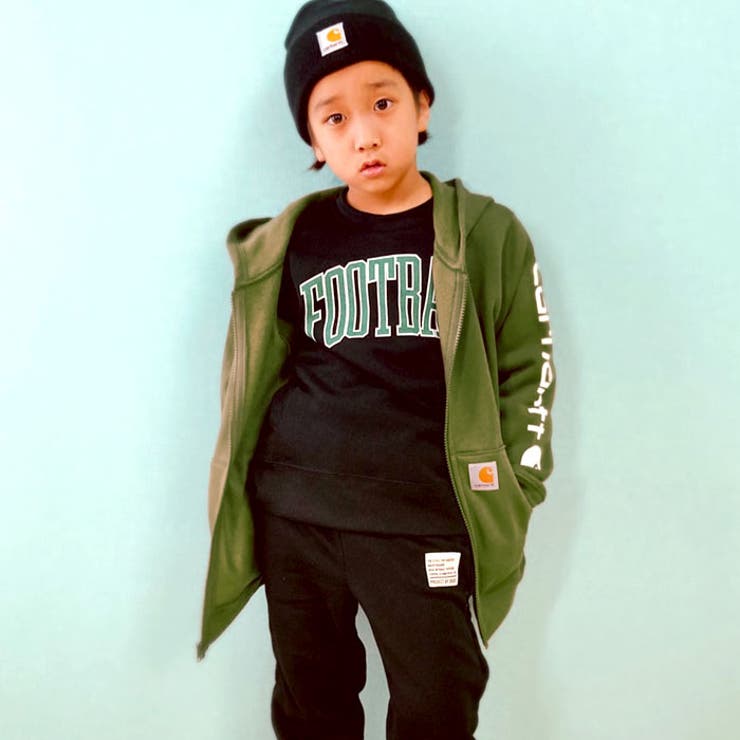 キッズ CARHARTT オリーブグリーンジャケット 7-8 CARHARTT KIDS カーハートキッズ アクティブジャケット CANVAS