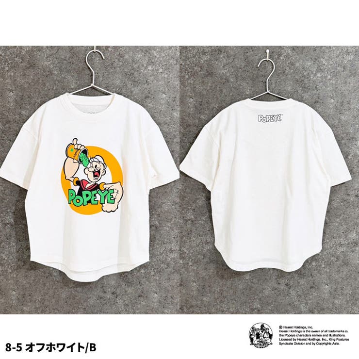 POPEYE オーバーサイズTシャツ キッズ[品番：ZONK0007006]｜ZI