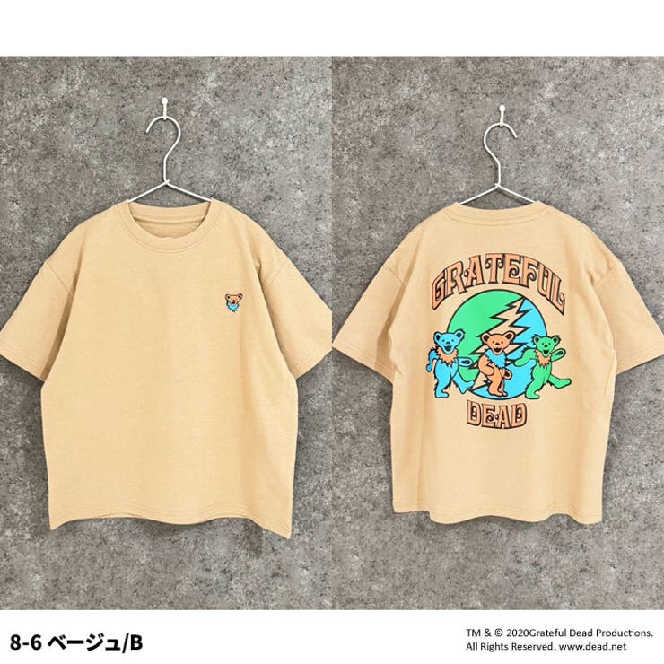 GRATEFULDEAD オーバーサイズTシャツ  キッズ[品番：ZONK0007009]｜ZI-ON（ジーオン）のキッズファッション通販｜SHOPLIST（ショップリスト）
