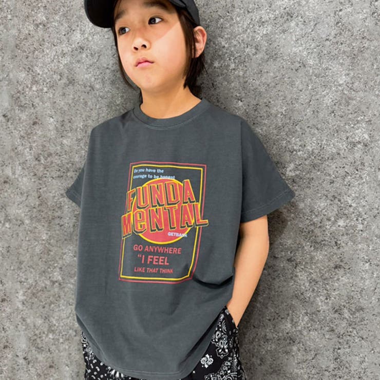 SHISKY ピグメントオーバーサイズドルマンプリントTシャツ キッズ | ZI-ON | 詳細画像3 