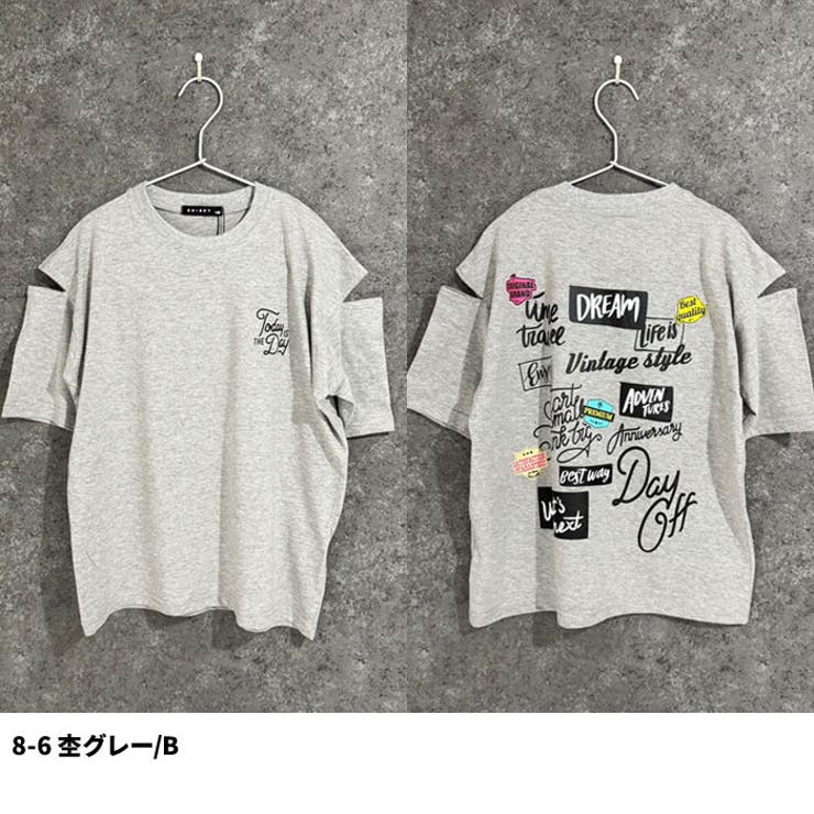 SHISKY オーバーサイズエンプティショルダープリントTシャツ キッズ | ZI-ON | 詳細画像10 