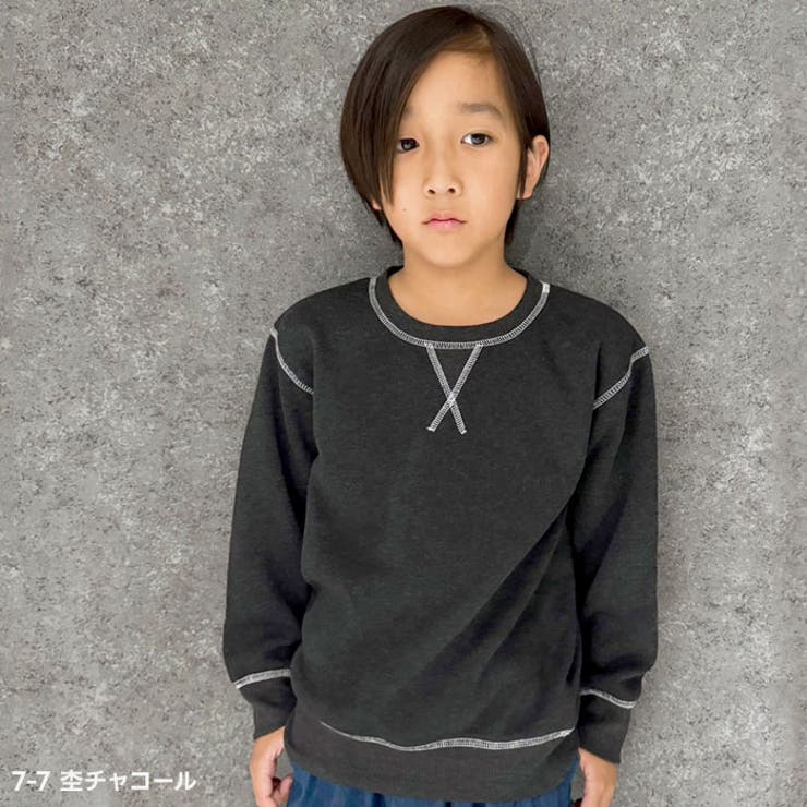 BOSS☆子供服裏起毛トレーナー14A黒×グリーン BOSS☆子供服裏起毛