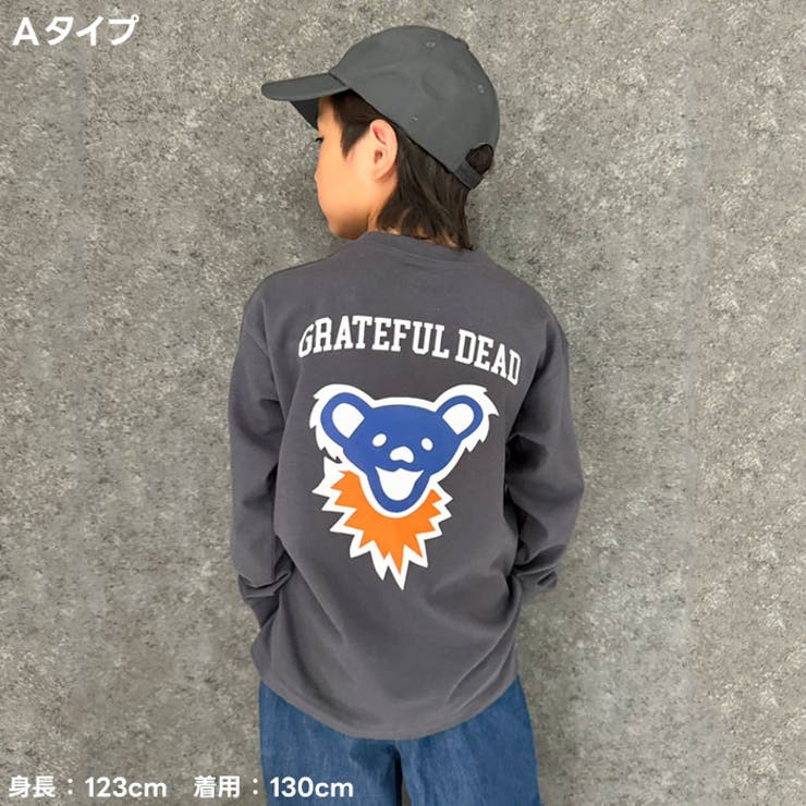 GRATEFULDEAD オーバーサイズロングスリーブTシャツ キッズ[品番