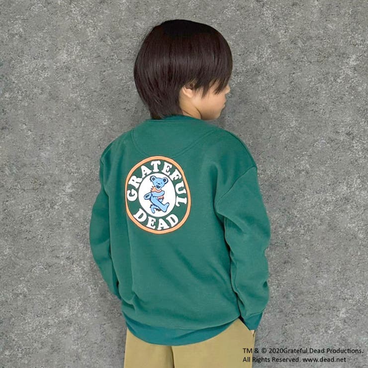 GRATEFULDEADオーバーサイズトレーナーキッズ子供服男の子女の子キャラクターグレイトフルデッド長袖トップススウェットビッグシルエットBIGビックバンド裏起毛冬物冬服秋物秋服韓国子供服110cm120cm130cm140cm150cm160cm「GF44-02」