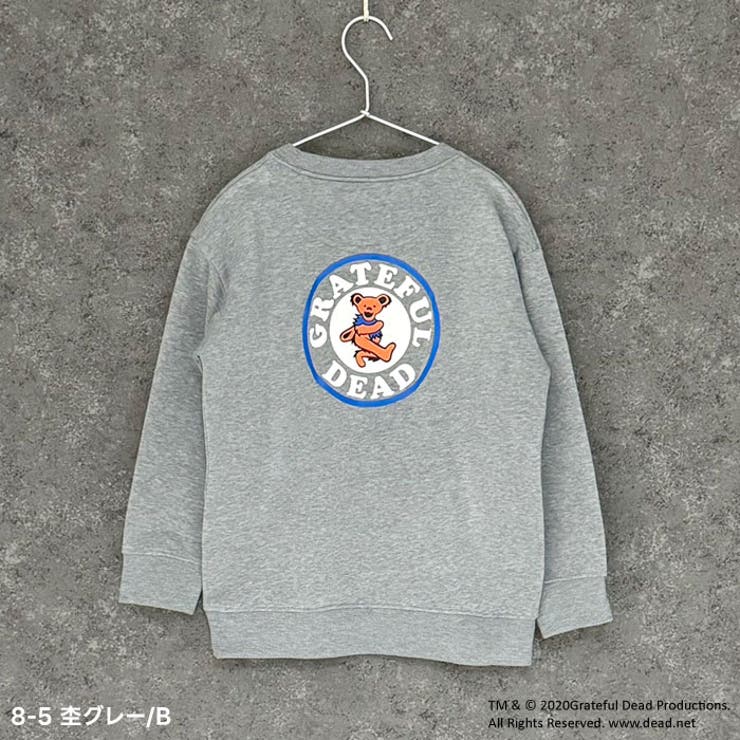 GRATEFULDEADオーバーサイズトレーナーキッズ子供服男の子女の子キャラクターグレイトフルデッド長袖トップススウェットビッグシルエットBIGビックバンド裏起毛冬物冬服秋物秋服韓国子供服110cm120cm130cm140cm150cm160cm「GF44-02」