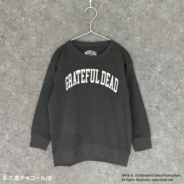 GRATEFULDEADオーバーサイズトレーナーキッズ子供服男の子女の子キャラクターグレイトフルデッド長袖トップススウェットビッグシルエットBIGビックバンド裏起毛冬物冬服秋物秋服韓国子供服110cm120cm130cm140cm150cm160cm「GF44-02」