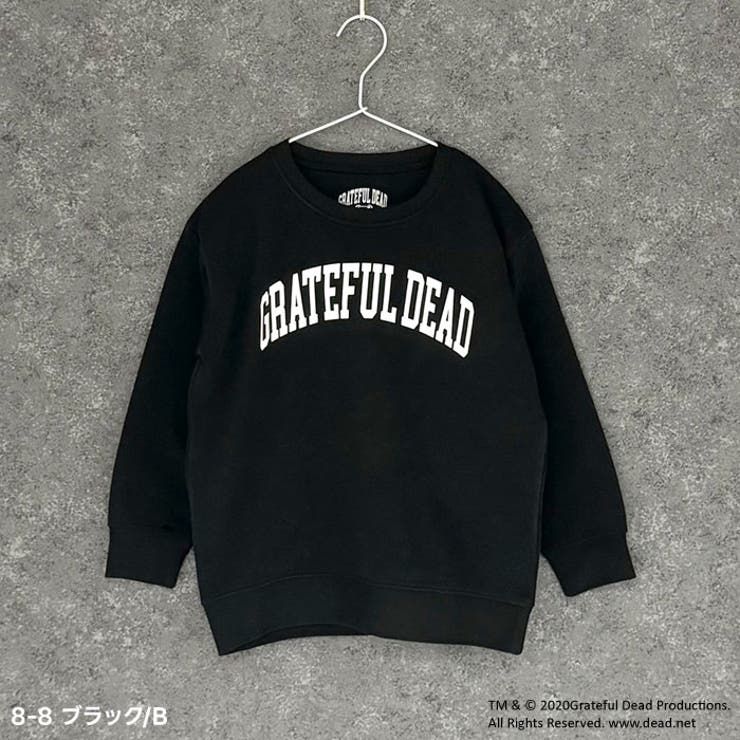 GRATEFULDEADオーバーサイズトレーナーキッズ子供服男の子女の子キャラクターグレイトフルデッド長袖トップススウェットビッグシルエットBIGビックバンド裏起毛冬物冬服秋物秋服韓国子供服110cm120cm130cm140cm150cm160cm「GF44-02」