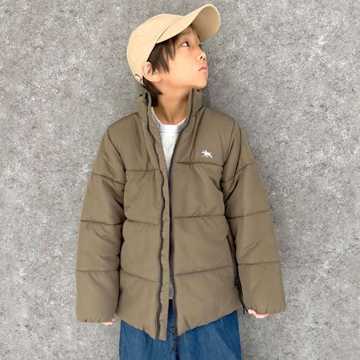 【送料無料】POLOCHAMPSポロチャンプススタンドカラーフェイクダウンマウンテンジャケットキッズ子供服男の子女の子アウター中綿防寒暖かい冬物冬服ロゴ刺繍無地ジュニア韓国子供服110cm120cm130cm140cm150cm160cm「PL44-20」