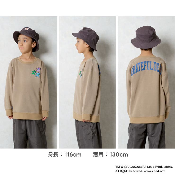 GRATEFULDEAD オーバーサイズ裏起毛トレーナー キッズ | ZI-ON | 詳細画像3 