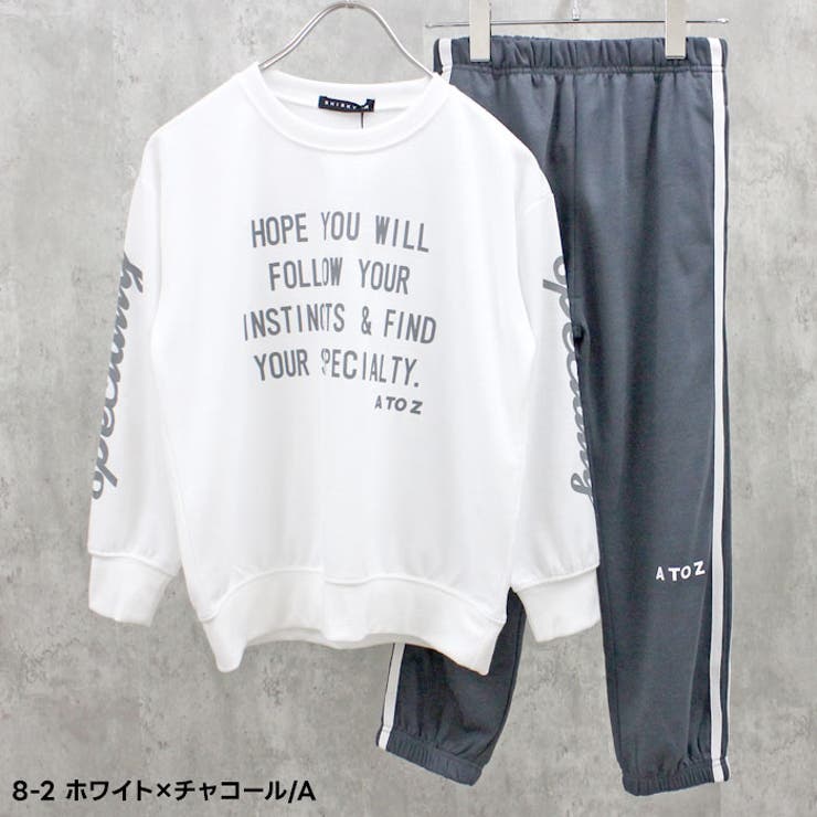 【送料無料】2本ラインセットアップトレーナーキッズセットアップ上下セット子供服裏毛綿タッチプリントスウェットジャージ長袖長ズボン部屋着ルームウェアジュニアカジュアル110cm120cm130cm140cm150cm160cm「415-00」