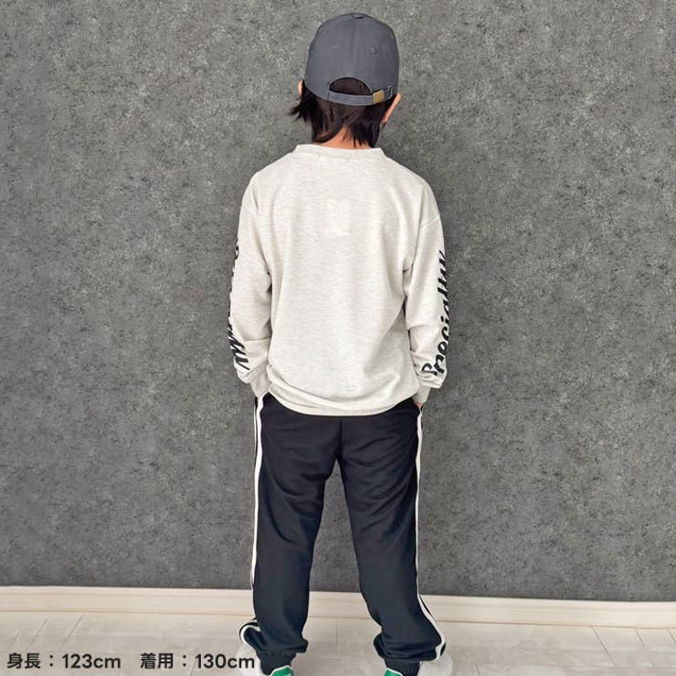【送料無料】2本ラインセットアップトレーナーキッズセットアップ上下セット子供服裏毛綿タッチプリントスウェットジャージ長袖長ズボン部屋着ルームウェアジュニアカジュアル110cm120cm130cm140cm150cm160cm「415-00」