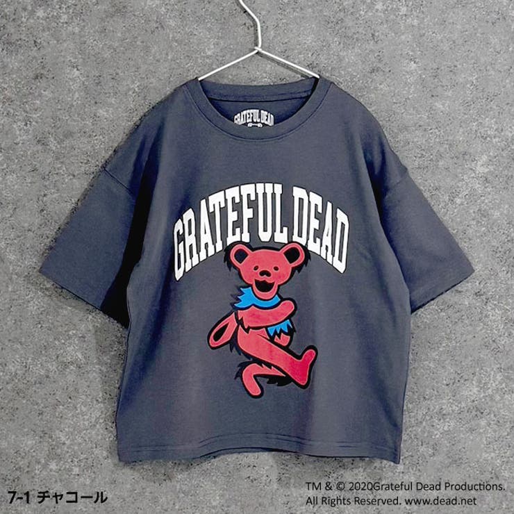 【送料無料】GRATEFULDEADオーバーサイズＴシャツキッズ子供服男の子女の子キャラクターグレイトフルデッド半袖プリントBIGビッグシルエットコットン綿100%ジュニア夏物夏服韓国子供服110cm120cm130cm140cm150cm160cm「GF25-01」