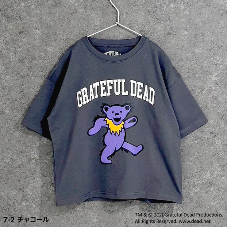 【送料無料】GRATEFULDEADオーバーサイズＴシャツキッズ子供服男の子女の子キャラクターグレイトフルデッド半袖プリントBIGビッグシルエットコットン綿100%ジュニア夏物夏服韓国子供服110cm120cm130cm140cm150cm160cm「GF25-01」