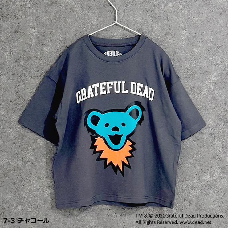 【送料無料】GRATEFULDEADオーバーサイズＴシャツキッズ子供服男の子女の子キャラクターグレイトフルデッド半袖プリントBIGビッグシルエットコットン綿100%ジュニア夏物夏服韓国子供服110cm120cm130cm140cm150cm160cm「GF25-01」