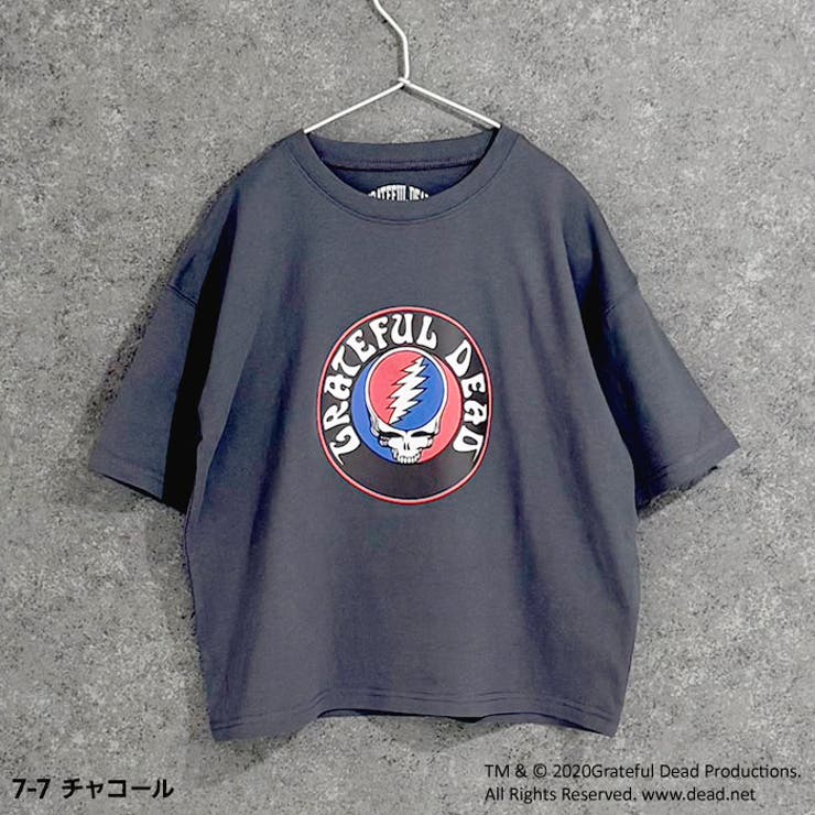 【送料無料】GRATEFULDEADオーバーサイズＴシャツキッズ子供服男の子女の子キャラクターグレイトフルデッド半袖プリントBIGビッグシルエットコットン綿100%ジュニア夏物夏服韓国子供服110cm120cm130cm140cm150cm160cm「GF25-01」