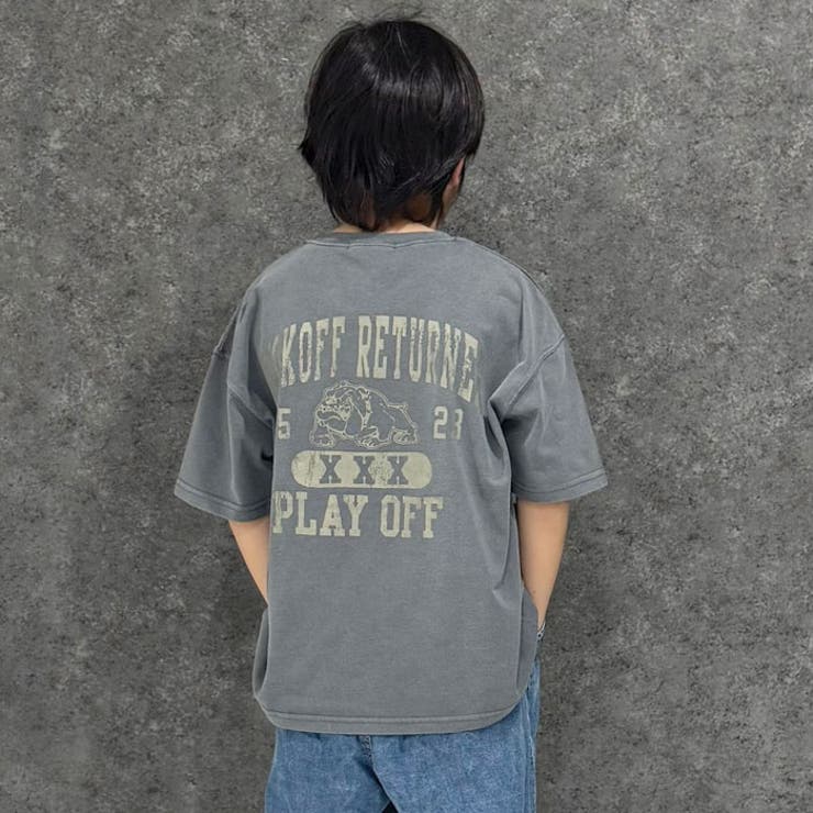 【送料無料】SHISKYピグメント染めオーバーサイズプリントTシャツキッズ子供服男の子女の子半袖TシャツティーシャツBIGビッグシルエットビックプリントゆったり大きめジュニア夏物夏服韓国子供服110cm120cm130cm140cm150cm160cm「325-01」