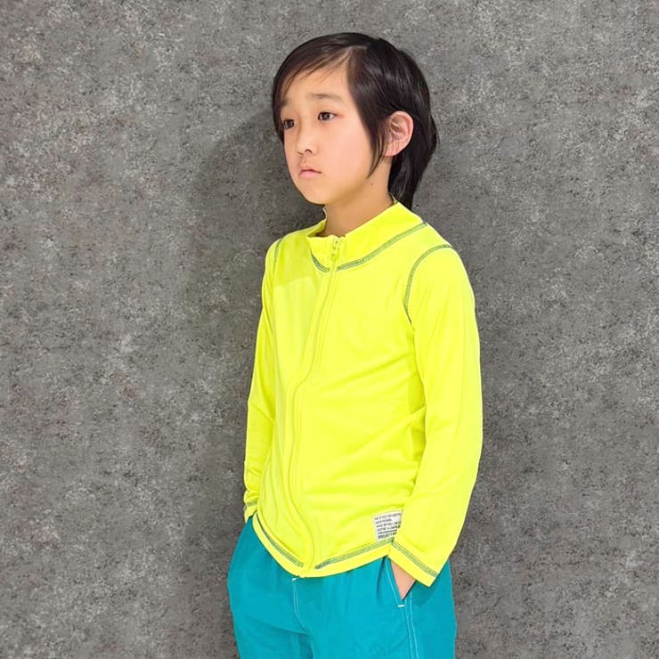 フルジップラッシュガード キッズ水着 子供用 | ZI-ON | 詳細画像2 