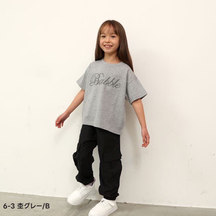 短丈 ラインストーンT キッズ | ZI-ON | 詳細画像4 