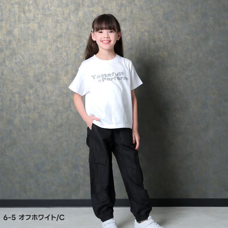 短丈 ラインストーンT キッズ | ZI-ON | 詳細画像6 