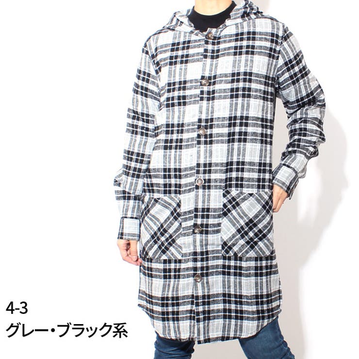 レディース ロング丈ネルシャツ ロング丈パーカー 品番 Zonk Zi Onlady ジーオンレディ のレディースファッション通販 Shoplist ショップリスト