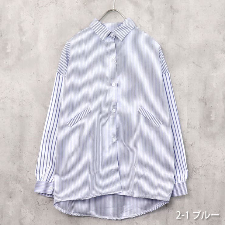 レディース BIGシャツ ストライプ | ZI-ON | 詳細画像16 